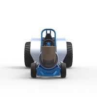 Mini Rod pulling tractor with jet engine 2 Scale 1:25 - Thumbnail 6