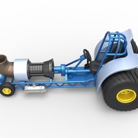 Mini Rod pulling tractor with jet engine 2 Scale 1:25 - Thumbnail 8