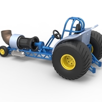 Mini Rod pulling tractor with jet engine 2 Scale 1:25 - Thumbnail 10