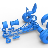 Mini Rod pulling tractor with jet engine 2 Scale 1:25 - Thumbnail 14