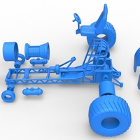 Mini Rod pulling tractor with jet engine 2 Scale 1:25 - Thumbnail 18