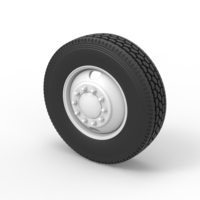 2 Hole front wheel of old school truck Scale 1:25 - Thumbnail 7