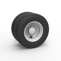 2 Hole rear double wheel 1:25 - Thumbnail 1