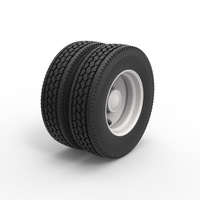 2 Hole rear double wheel 1:25 - Thumbnail 2