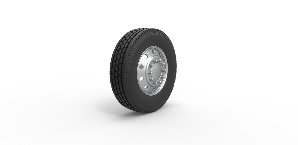 10 Hole font wheel of old school truck 1:25 3D Print 485207