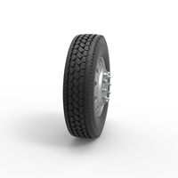 10 Hole font wheel of old school truck 1:25 - Thumbnail 3