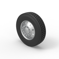 10 Hole font wheel of old school truck 1:25 - Thumbnail 7