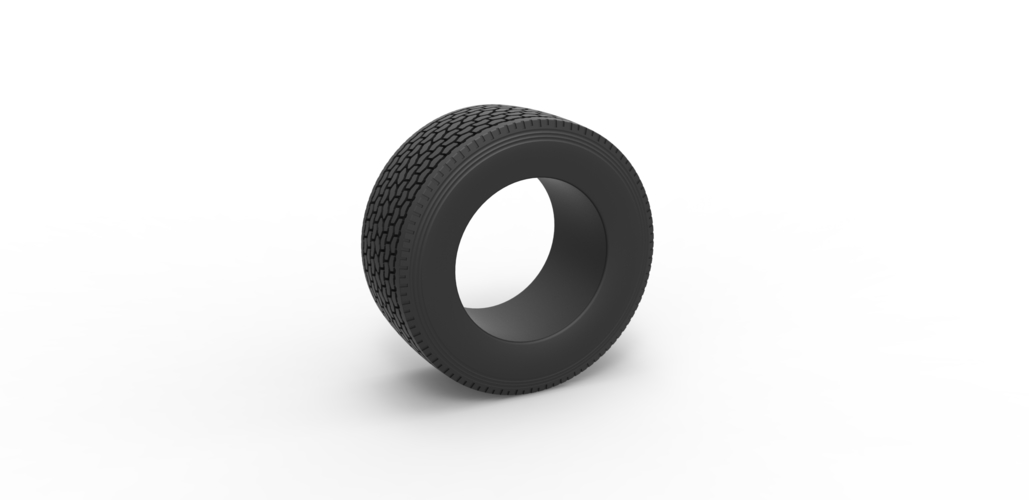 Diecast Super single semi tire Scale 1:25 3D Print 485280