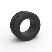 Small Diecast Super single semi tire Scale 1:25 3D Printing 485280