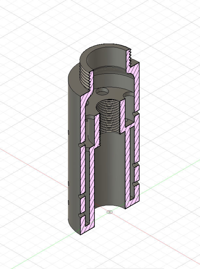 SILENCER SOUND MODERATOR UNEF 1/2X28 (.22LR) - Pinshape