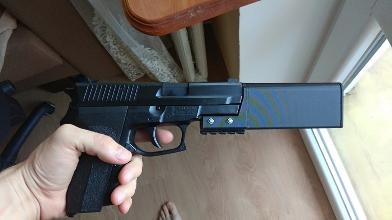 AIRGUN SILENCER SOUND MODERATOR FOR PISTOL