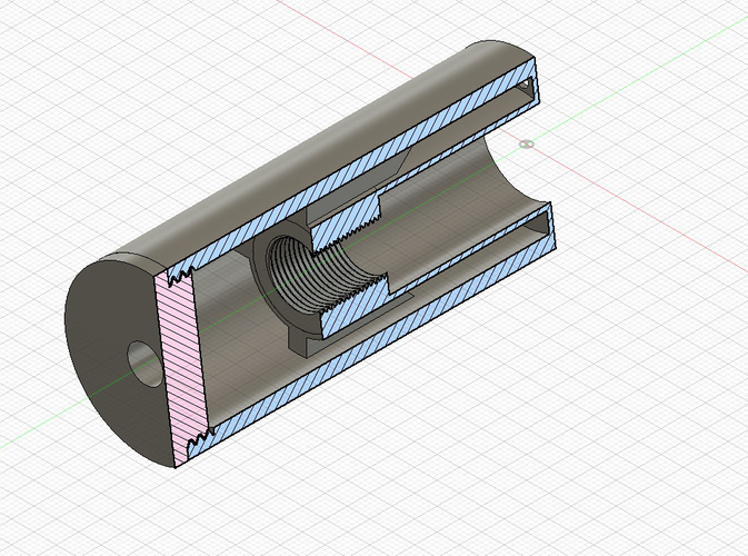 AIRSOFT SOUND MODERATOR SUPPRESSOR FOR M4, AR15, M14X1 LEFT 3D Print 485414