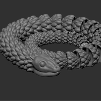 Small ARTICULATED SNAKE 3D Printing 485427