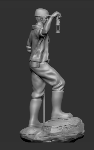 Miner of Rudna 3D Print 485502