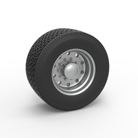 Small Super single semi wheel Scale 1:25 3D Printing 485508