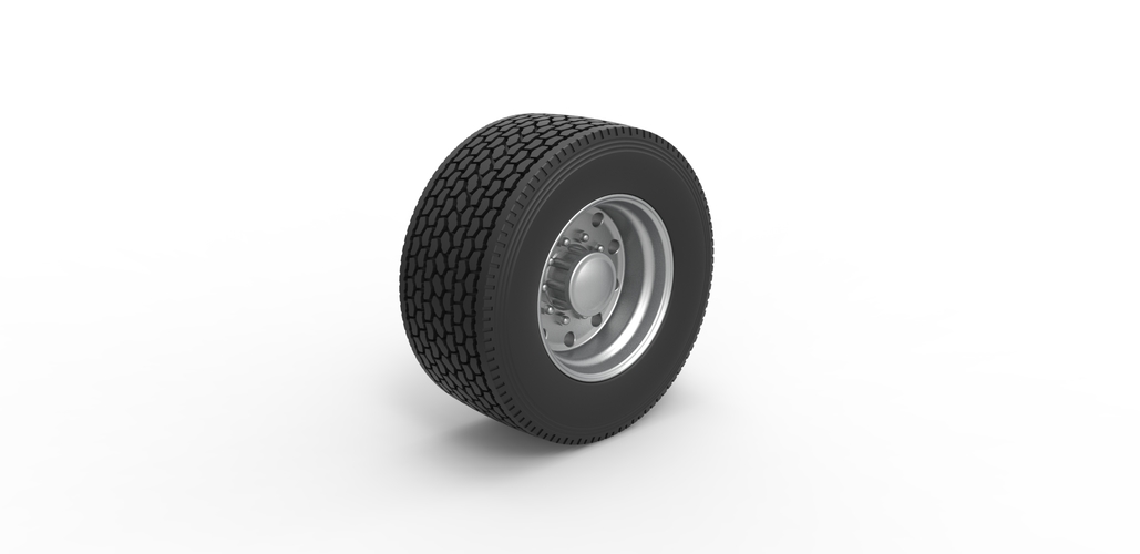 Super single semi wheel Scale 1:25 3D Print 485509