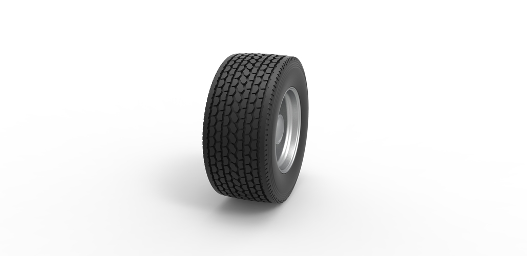 Super single semi wheel Scale 1:25 3D Print 485510