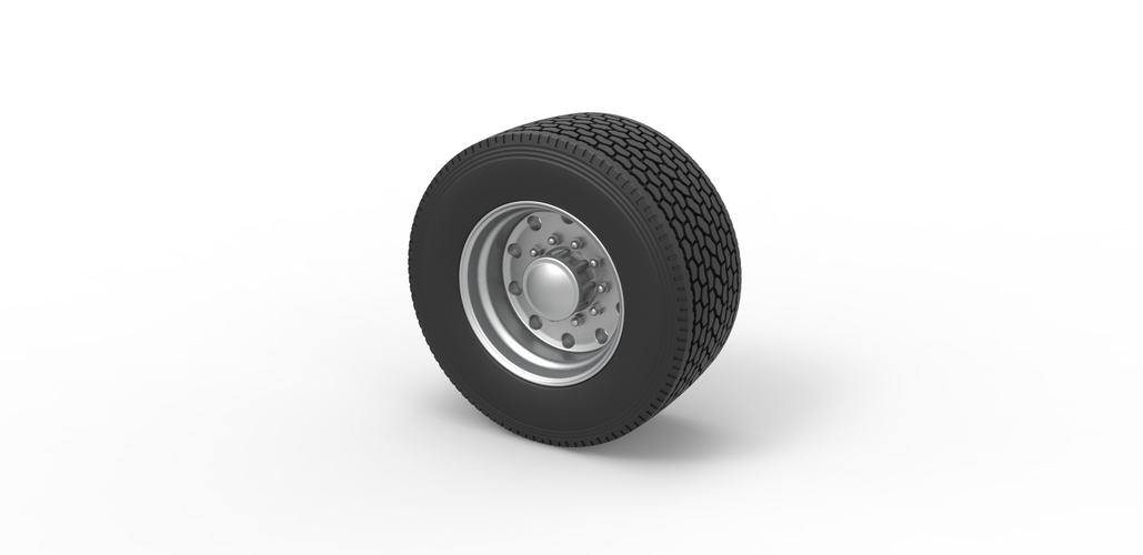 Super single semi wheel Scale 1:25 3D Print 485514