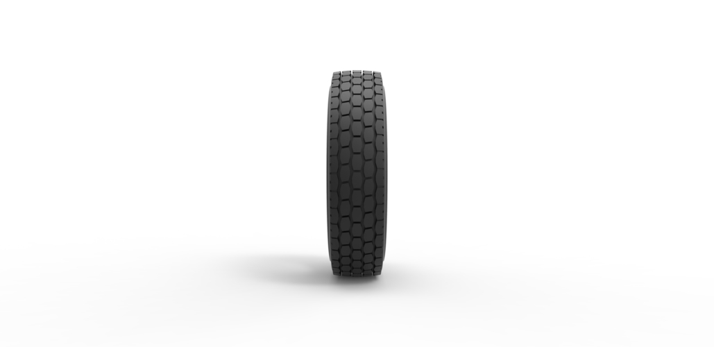 Semi truck tire Scale 1:25 3D Print 485560