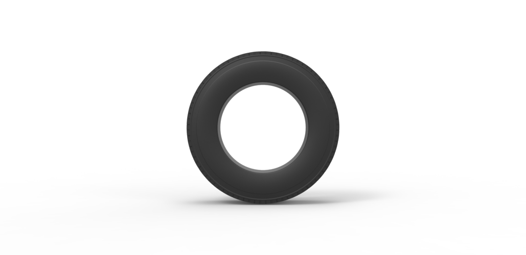 Semi truck tire Scale 1:25 3D Print 485561