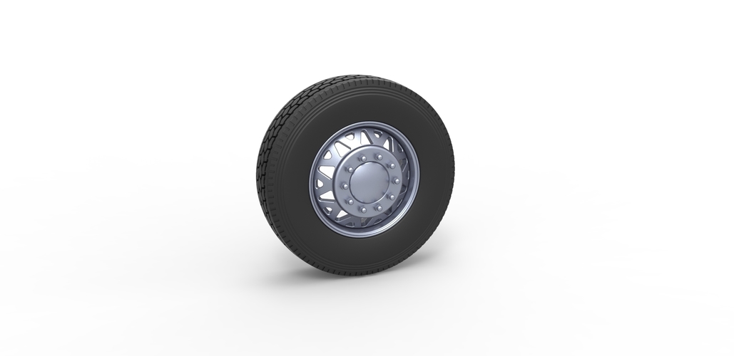 Front custom wheel of semi truck Scale 1:25 3D Print 485598