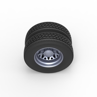 Rear custom wheel of semi truck Scale 1:25 - Thumbnail 6