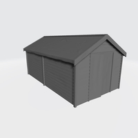 Small OO HO Gauge Shed for Model Railway 3D Printing 485731