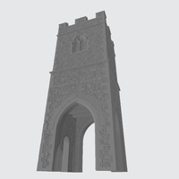OO HO Gauge Church Clock Tower for Model Railways (Low Texture) - Thumbnail 3