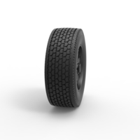 Front float 6 spoke wheel of old school truck 1:25 - Thumbnail 3