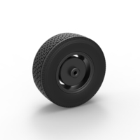 Front float 6 spoke wheel of old school truck 1:25 - Thumbnail 8