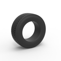 Semi truck tire 2 Scale 1:25 - Thumbnail 1