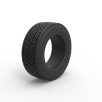 Semi truck tire 2 Scale 1:25 - Thumbnail 2