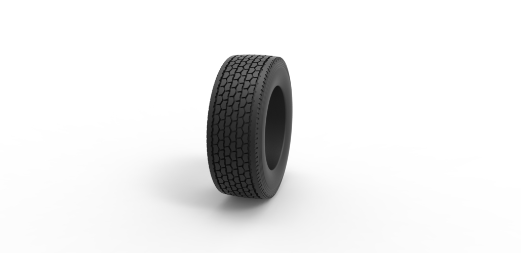 Diecast semi truck tire 2 Scale 1:25 3D Print 485749