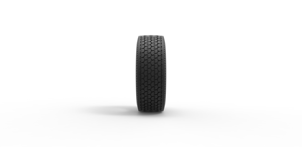 Diecast semi truck tire 2 Scale 1:25 3D Print 485750