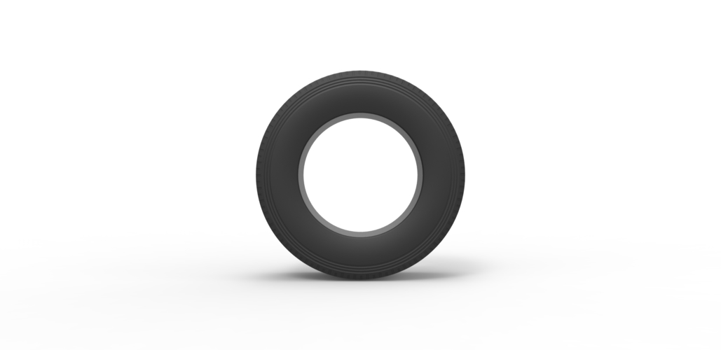 Diecast semi truck tire 2 Scale 1:25 3D Print 485751