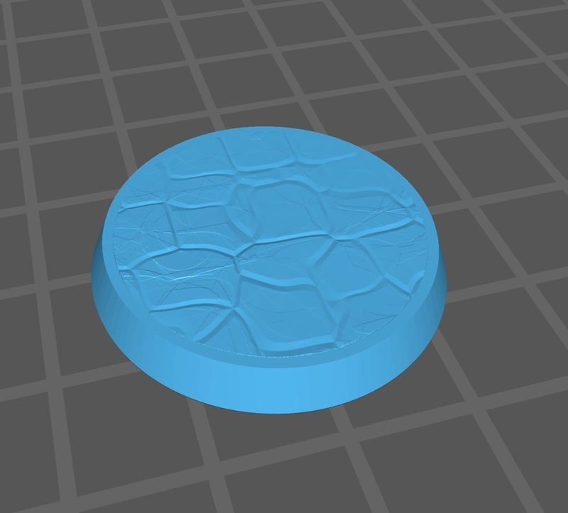 25mm Model Base (Stone Texture 1)