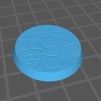 Small 25mm Model Base (Stone Texture 1) 3D Printing 485758
