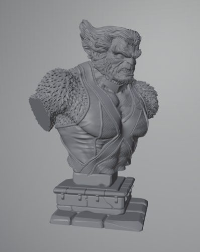 Beast X-Men Bust 3D Print 485782