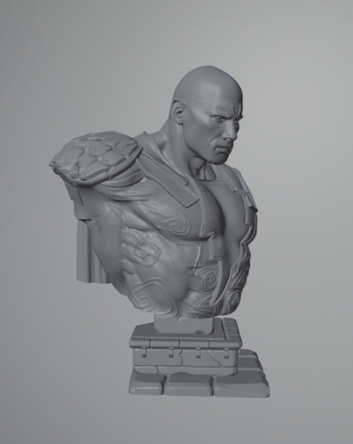 Black Adam Bust 3D Print 485785