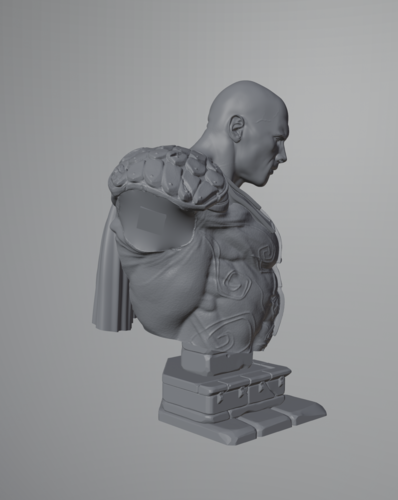 Black Adam Bust 3D Print 485786