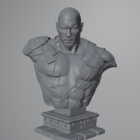 Small Black Adam Bust 3D Printing 485787