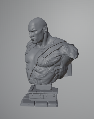 Black Adam Bust 3D Print 485788