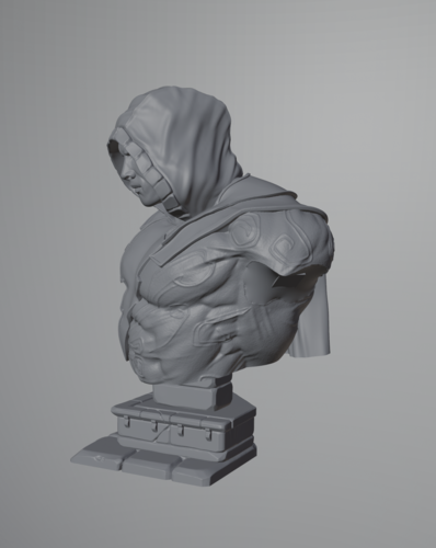 Black Adam Bust 3D Print 485791