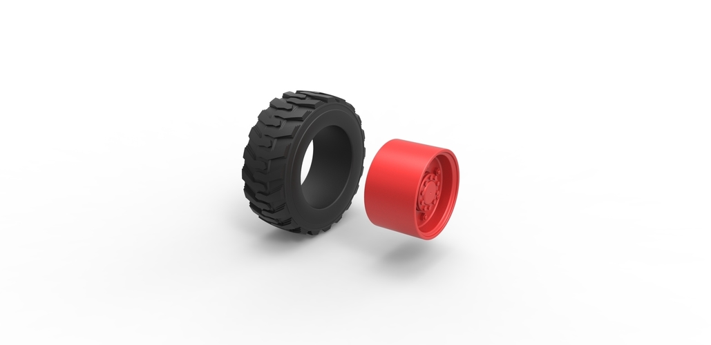 Diecast Heavy equipment wheel Scale 1:25 3D Print 485848