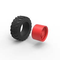 Diecast Heavy equipment wheel Scale 1:25 - Thumbnail 10