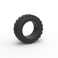 Small Diecast Heavy equipment tire Scale 1:25 3D Printing 485882