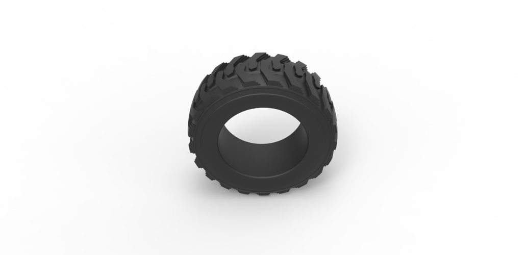 Diecast Heavy equipment tire Scale 1:25 3D Print 485887