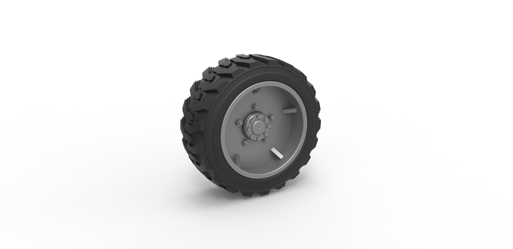Diecast Heavy equipment wheel 2 Scale 1:25 3D Print 485890