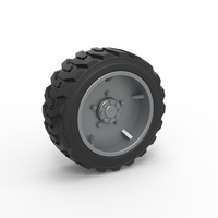 Small Diecast Heavy equipment wheel 2 Scale 1:25 3D Printing 485890