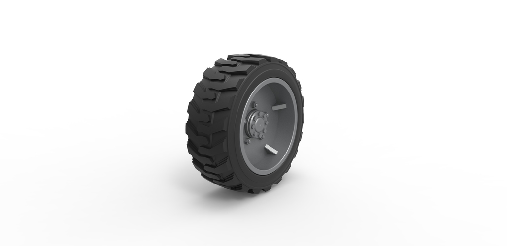 Diecast Heavy equipment wheel 2 Scale 1:25 3D Print 485891